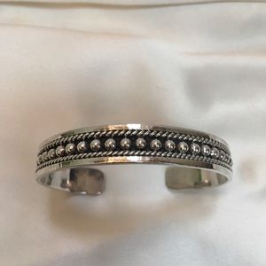 Sterling silver cuff bracelet